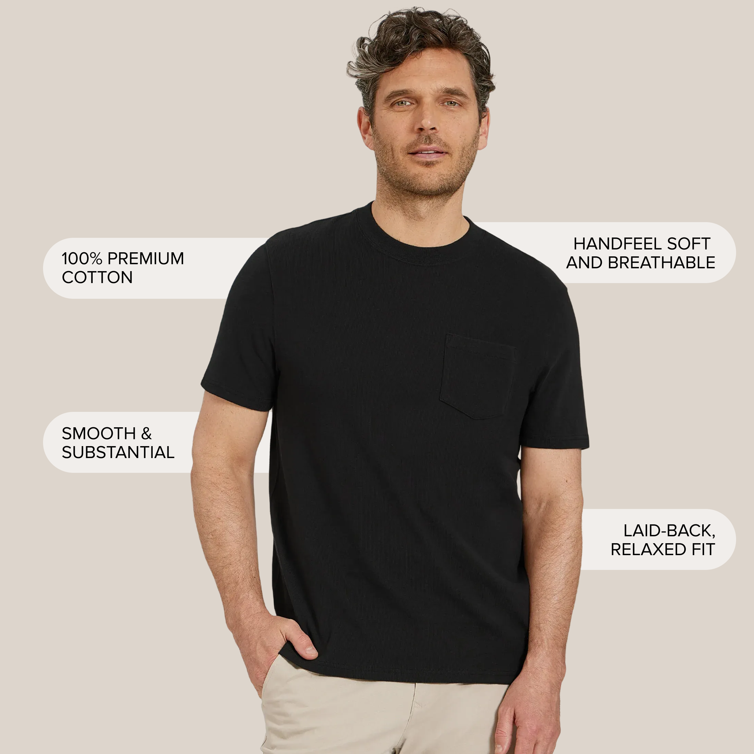 Cotton Jersey One Pocket Tee
