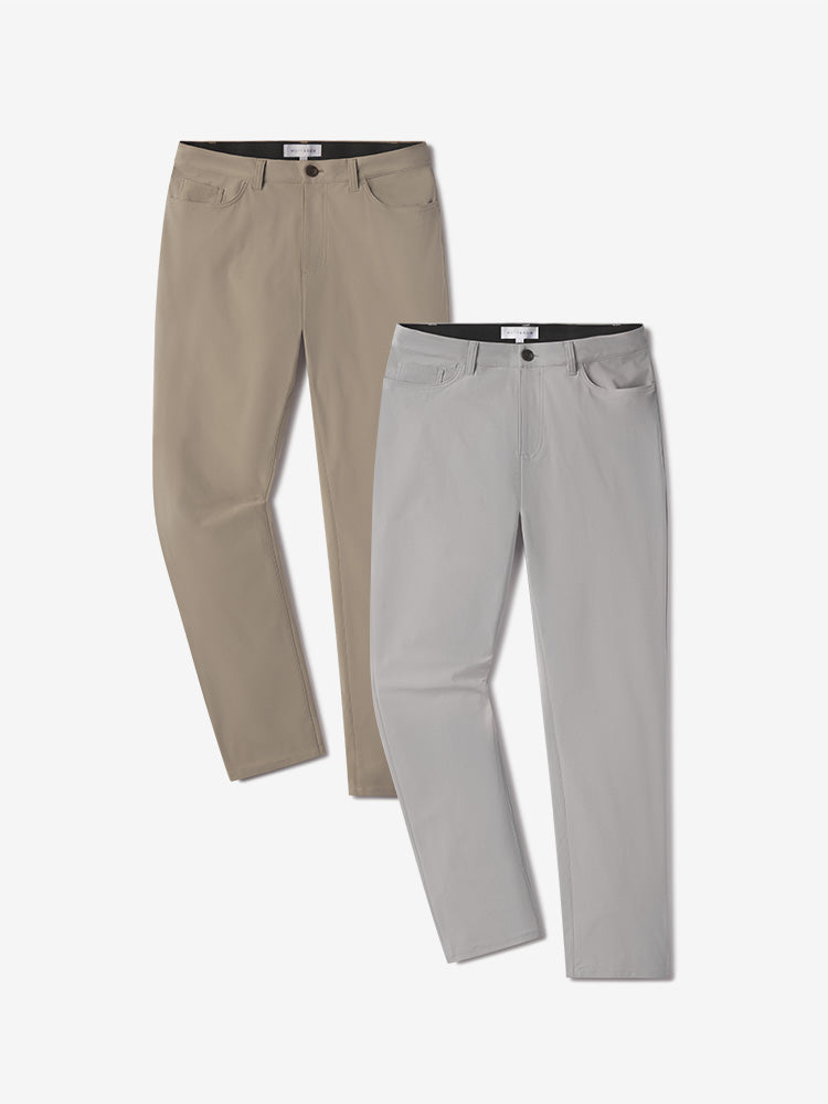 5 Pocket Travel Pants 2-Pack