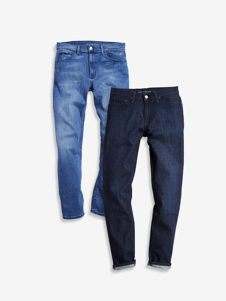 Skinny Staple Medium Blue and Crosby Medium/Dark Blue 2-Pack Jeans