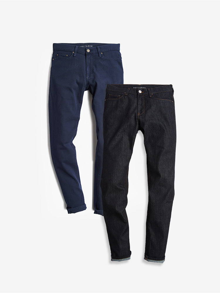Skinny Mercer Blue and Mosco Dark Blue 2-Pack Jeans