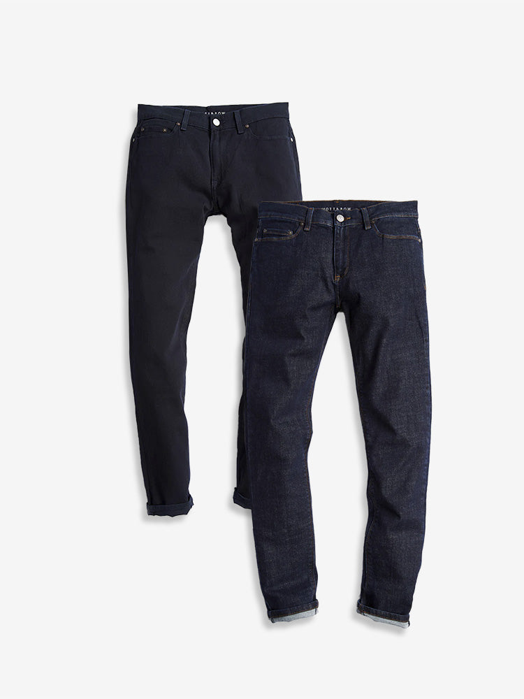 Straight Mercer Navy and Wooster Dark Blue 2-Pack Jeans
