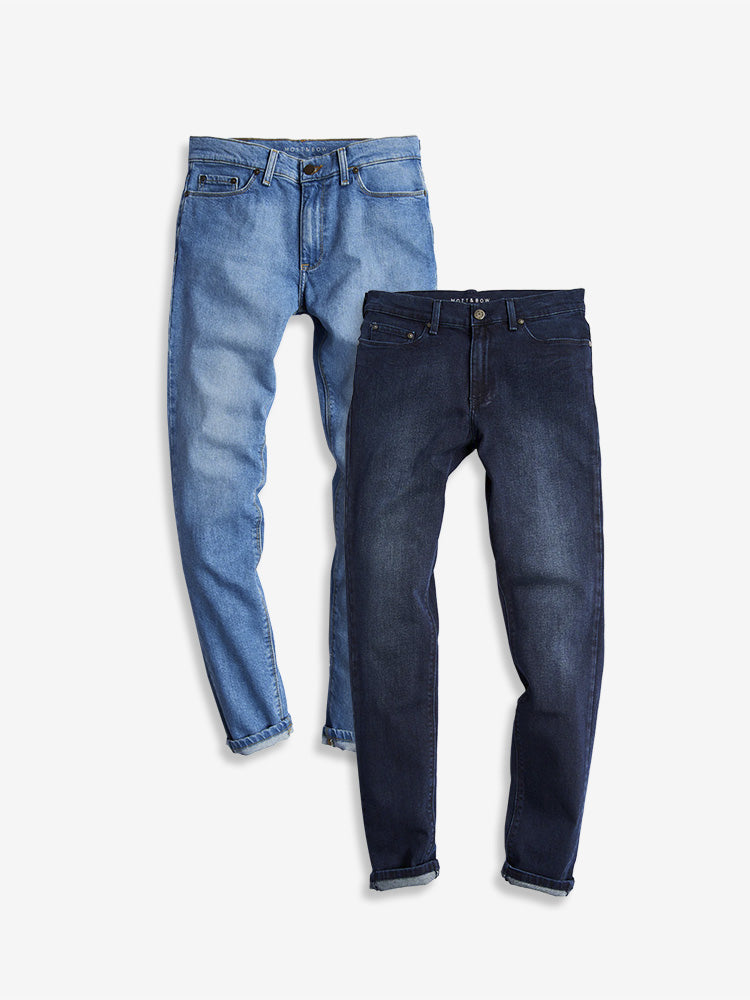 Straight Benson Light Blue and Staple Medium/Dark Blue 2-Pack Jeans