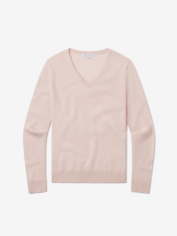 Cashmere V-Neck Willow Sweater