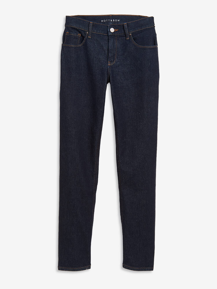 Mid Rise Slim Straight Grand Jeans