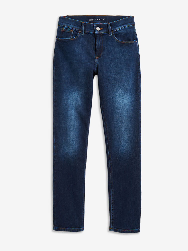 Mid Rise Slim Straight Grand Jeans