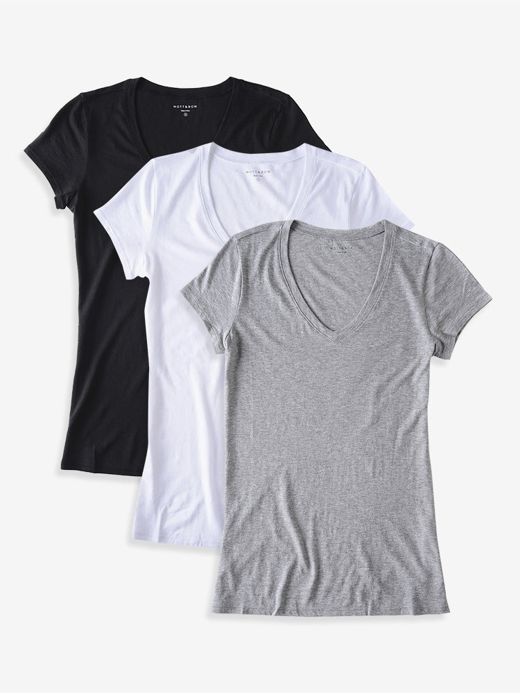 Fitted V-Neck Marcy 3-Pack WDP3