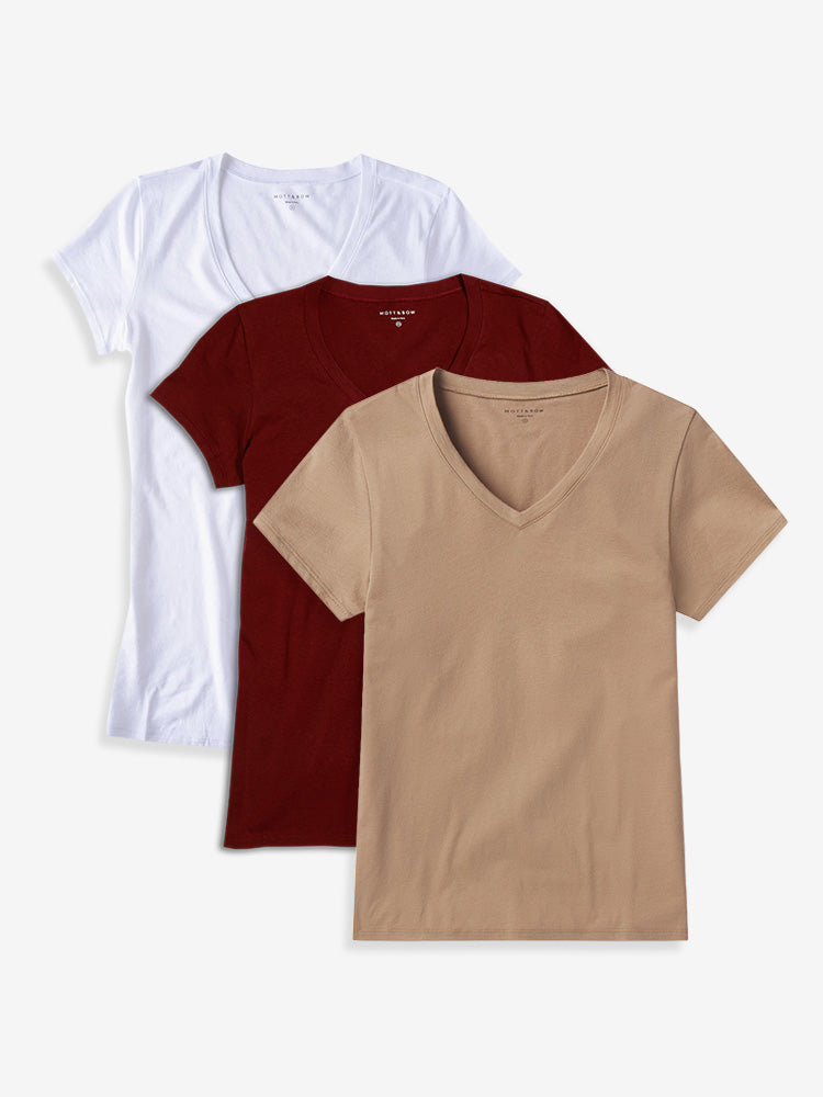 Fitted V-Neck Marcy 3-Pack