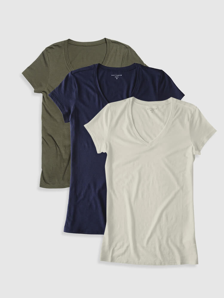Fitted V-Neck Marcy 3-Pack WDP1