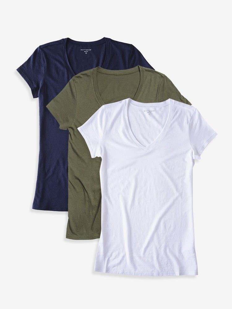 Fitted V-Neck Marcy 3-Pack WDP3