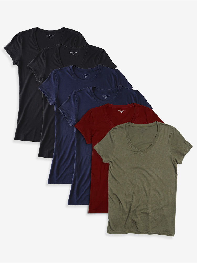 Fitted V-Neck Marcy 6-Pack