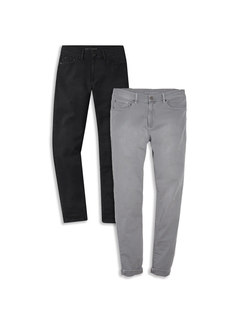 Straight Stone Medium/Dark Gray and Straight Mercer Light Gray 2-pack Jeans