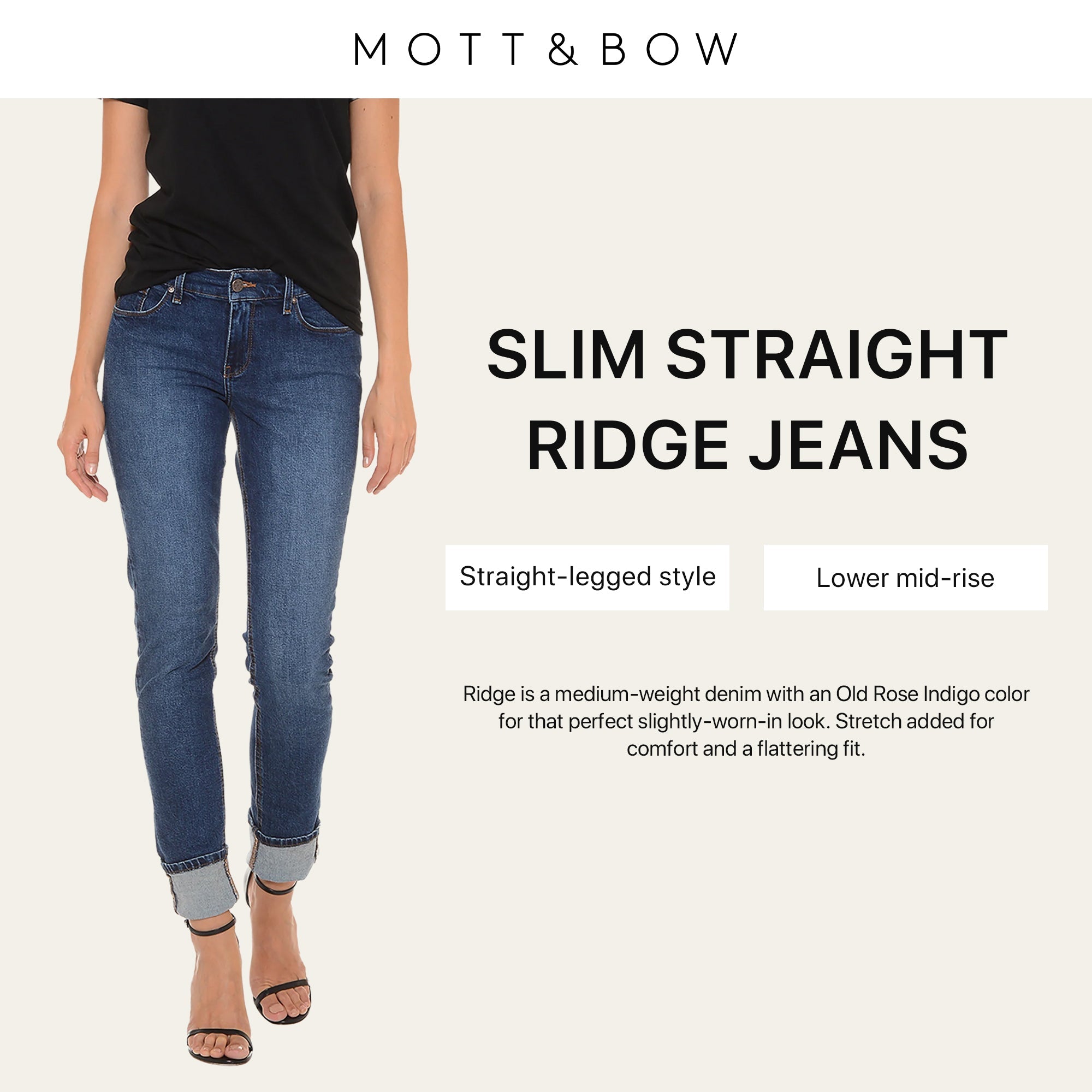 Mott&Bow | Slim Straight Ridge Jeans tt