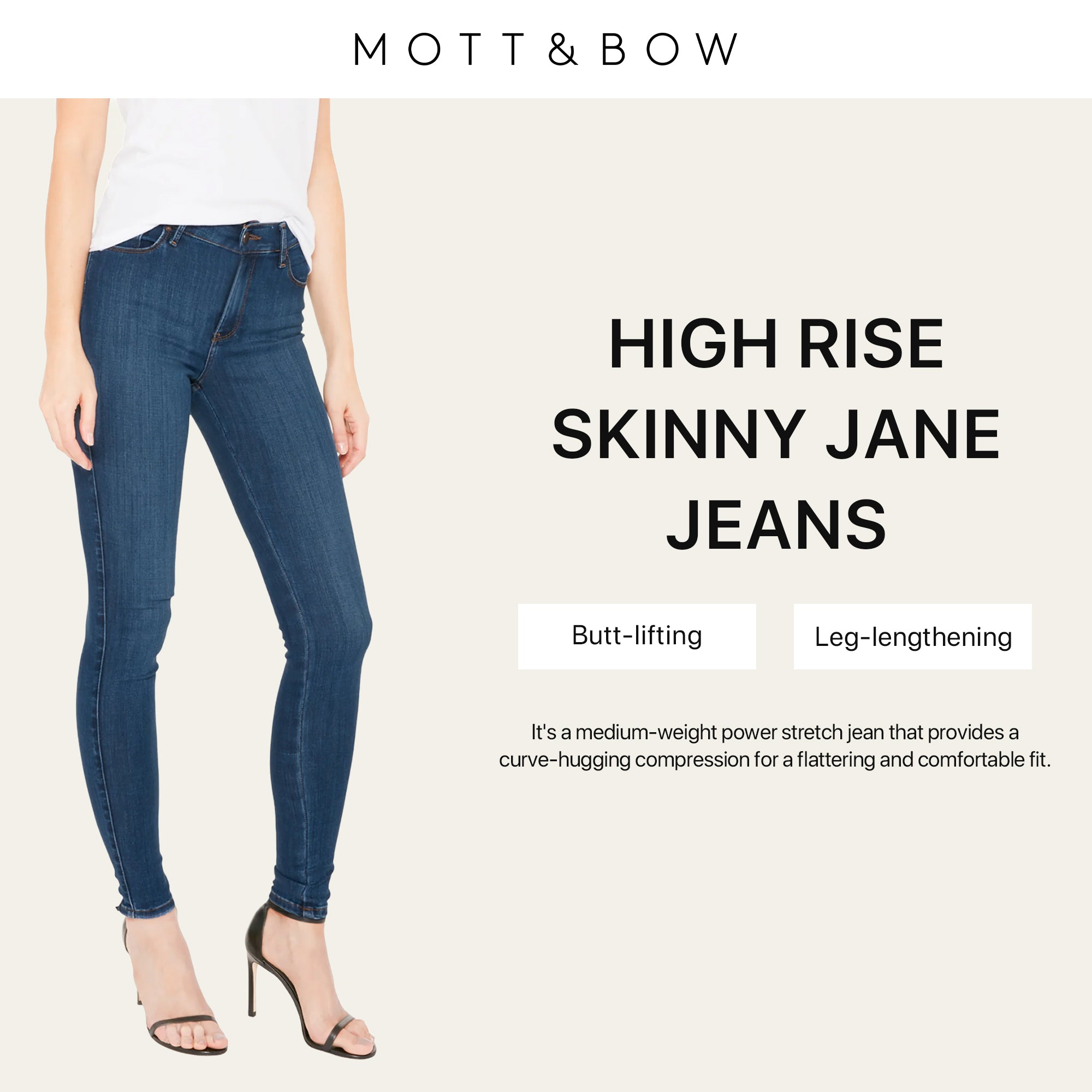 Mott&Bow | High Rise Skinny Jane Jeans tt