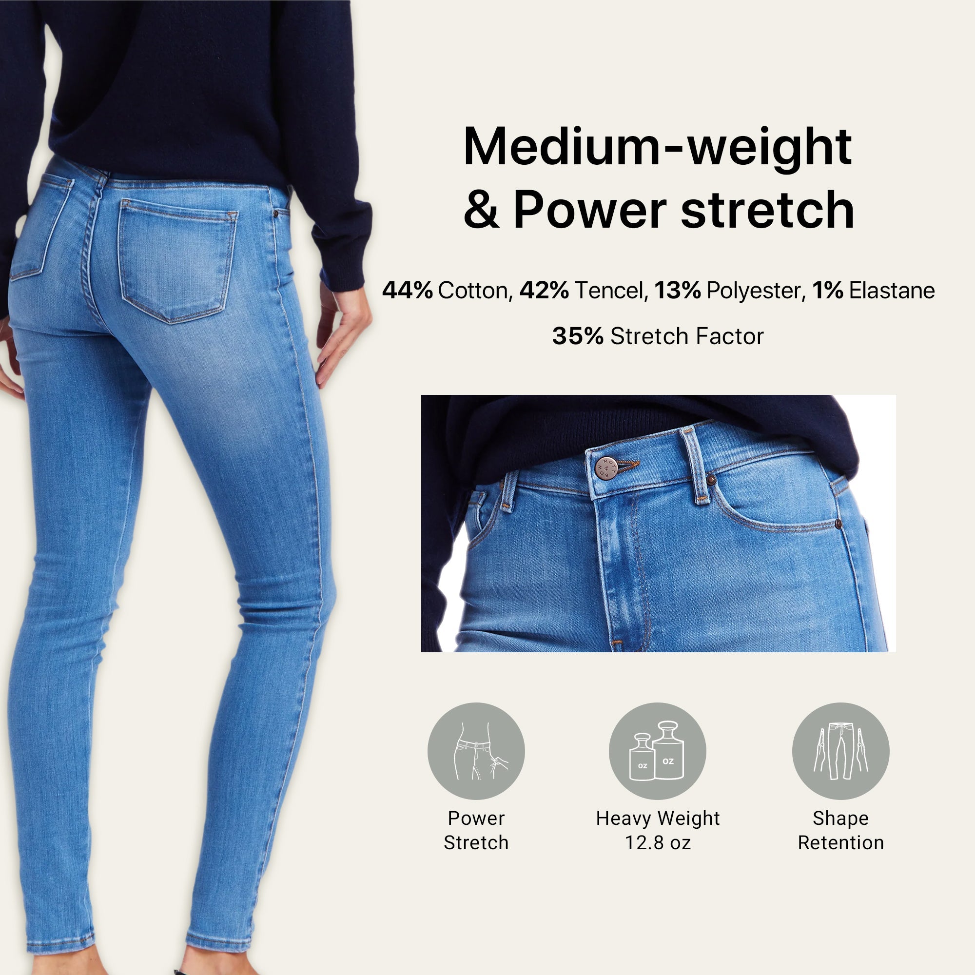 Mott&Bow | High Rise Skinny Jane Jeans tt
