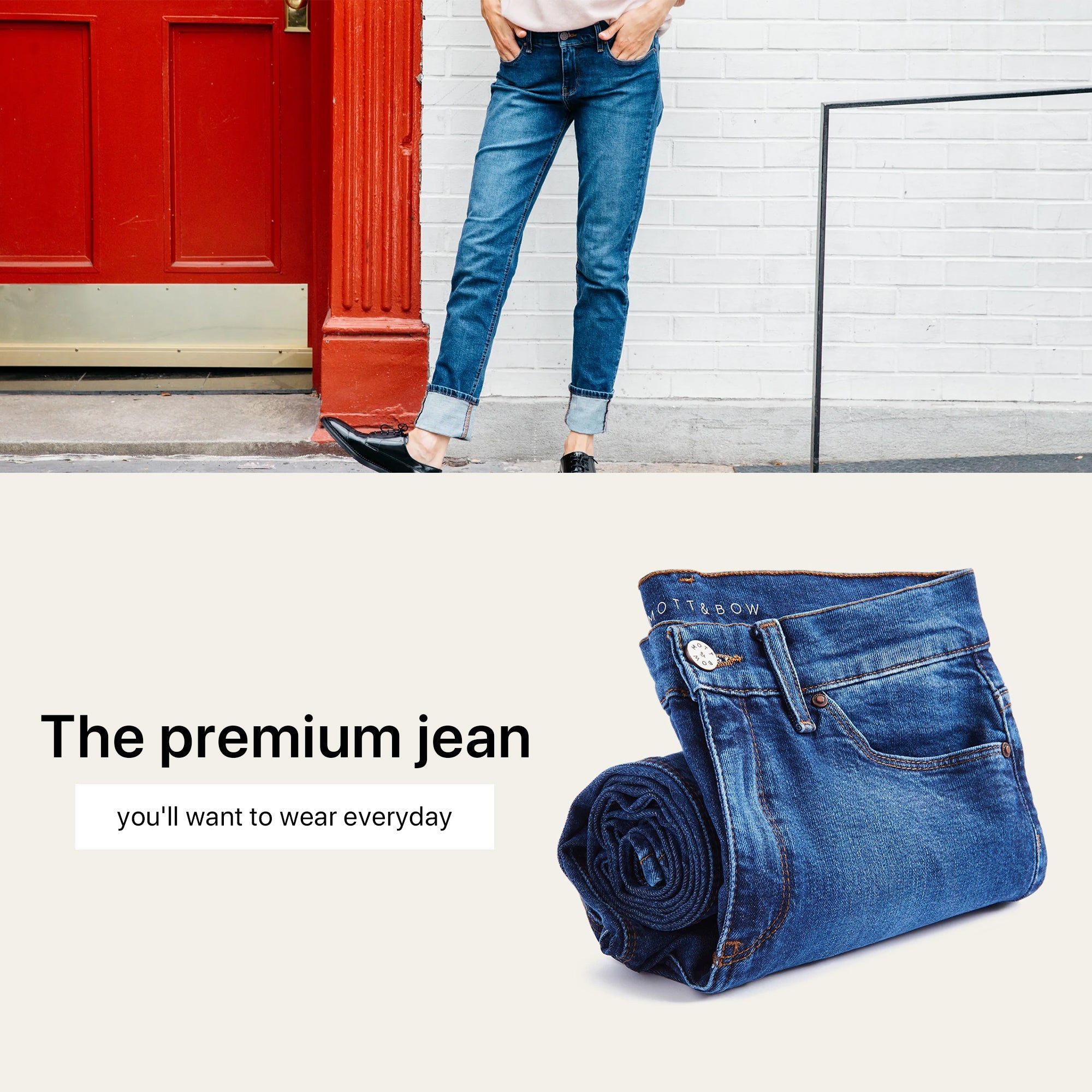 Mott&Bow | Slim Straight Ridge Jeans tt