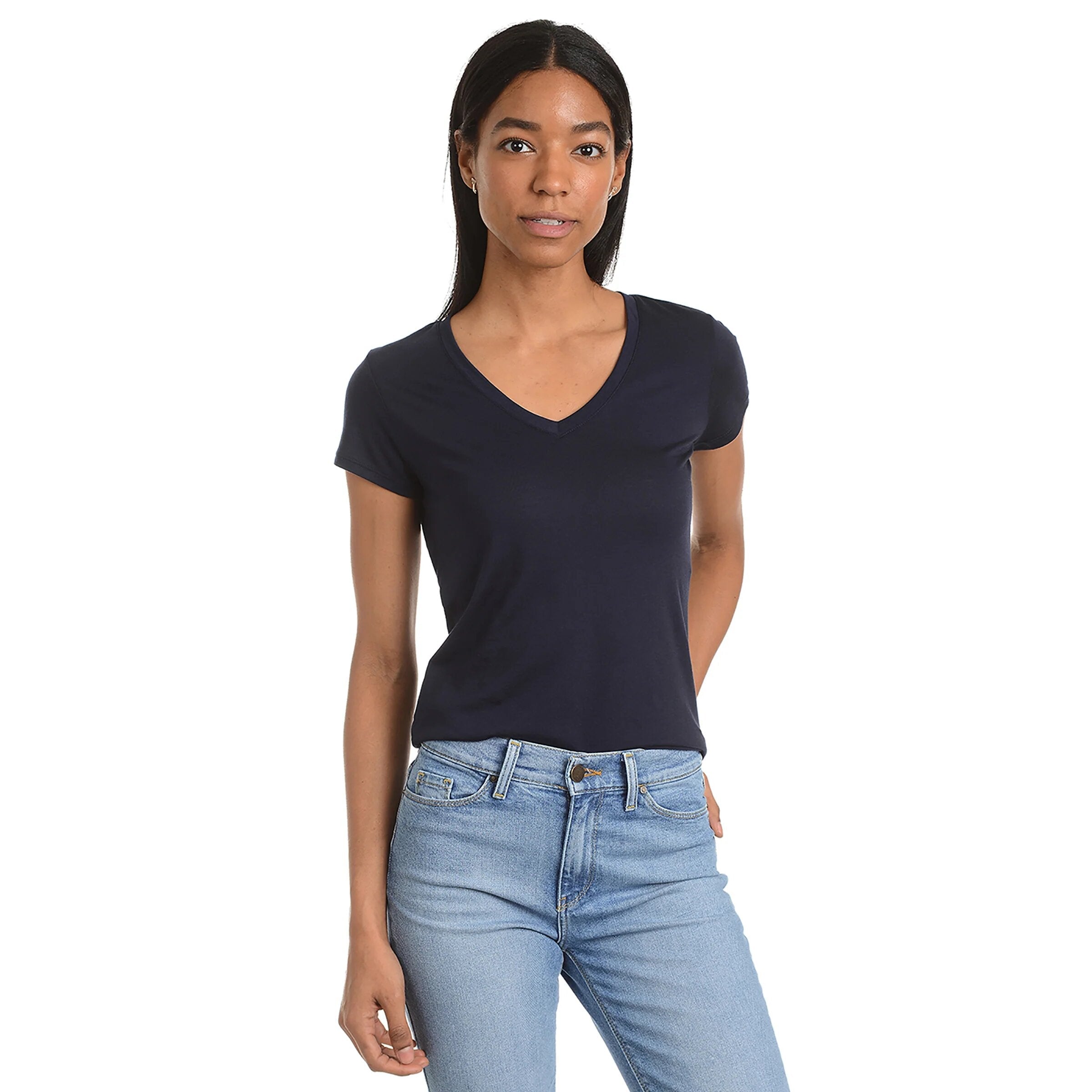 Mott&Bow | Fitted V-Neck Marcy Tee tt