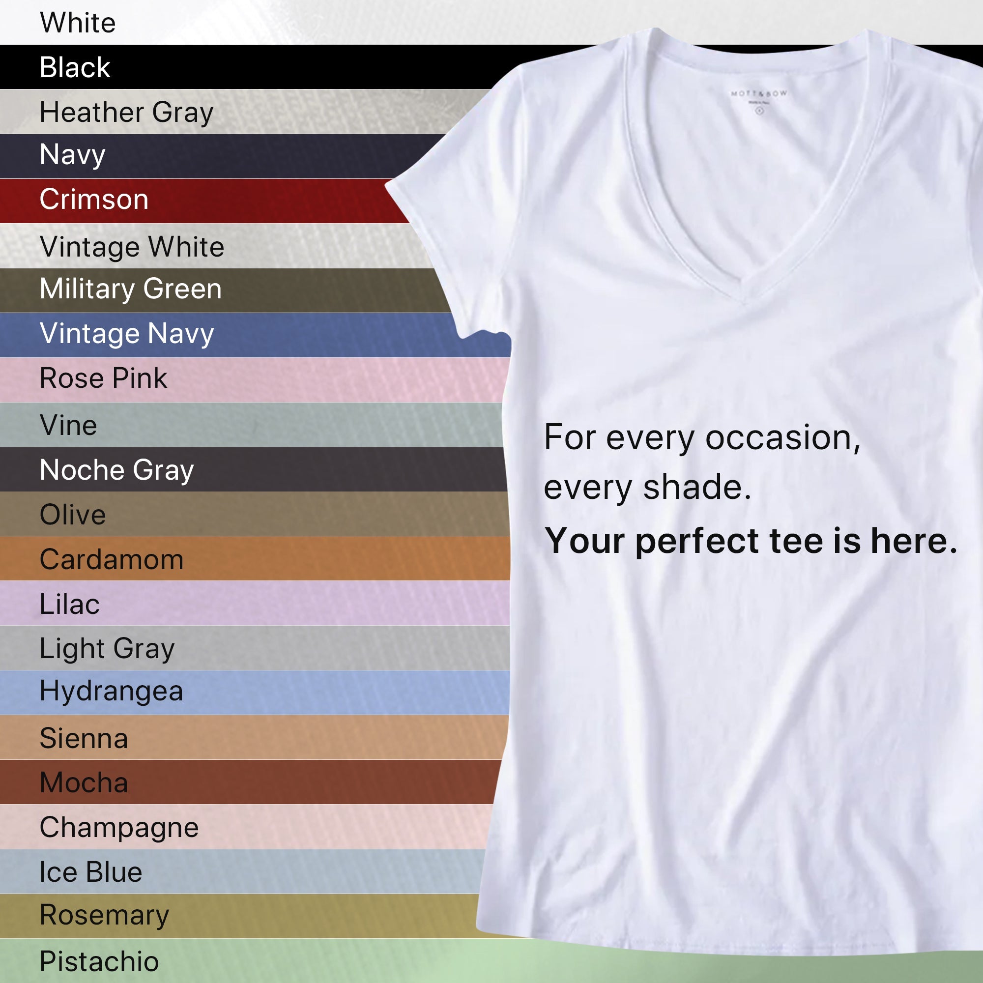 Mott&Bow VNeck Marcy Tee ttk-136