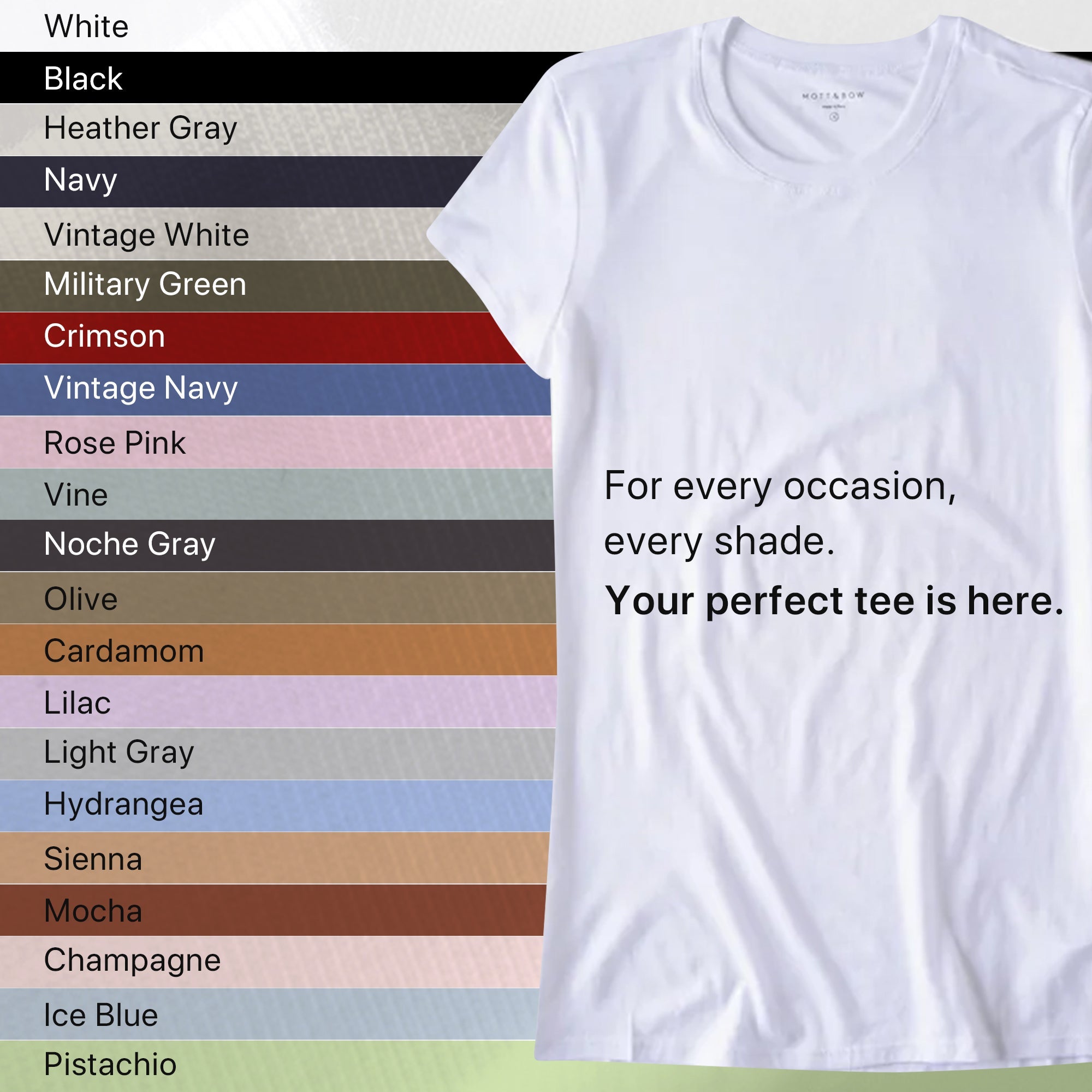 Mott&Bow | Fitted Crew Marcy Tee tt