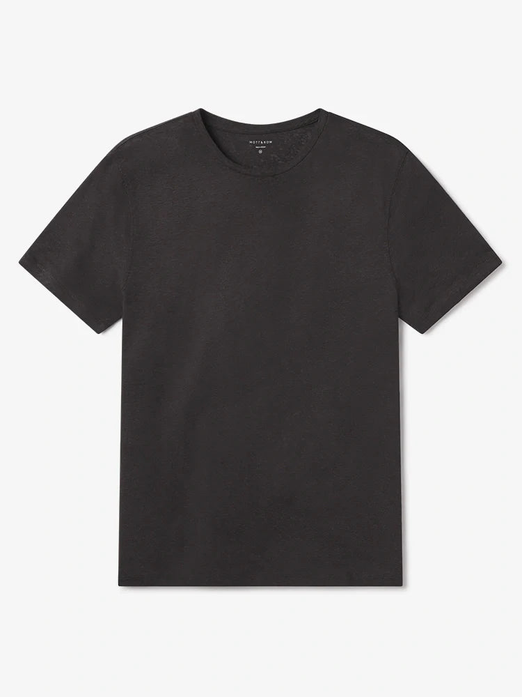 Linen Blend Crew Tee