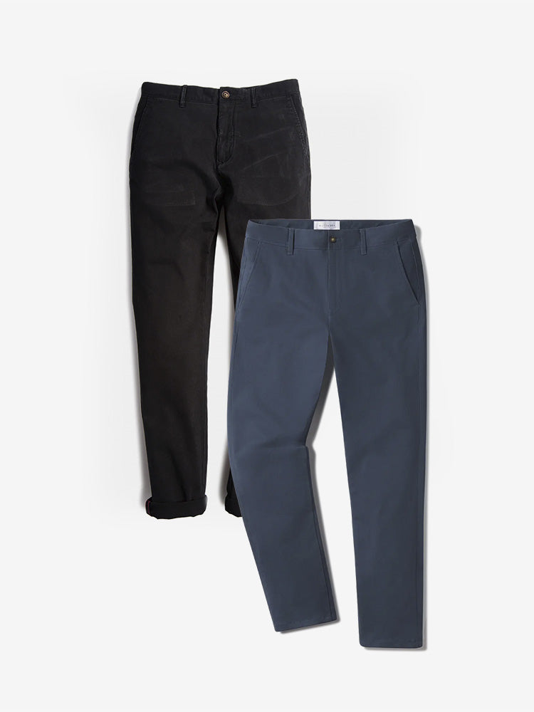 Everyday Comfort Chino Slim Pants 2-Pack