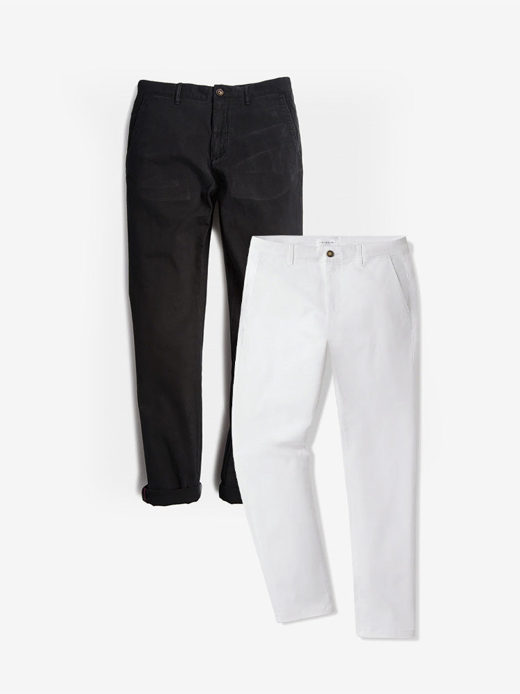 Everyday Comfort Chino Slim Pants 2-Pack