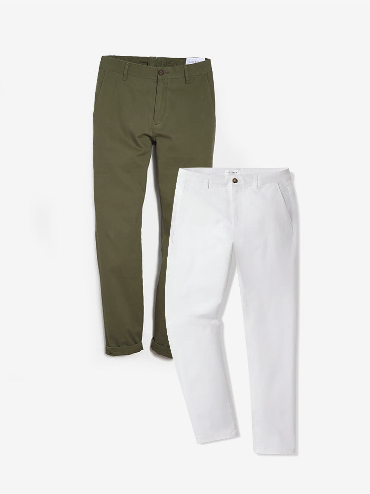 Everyday Comfort Chino Slim Pants 2-Pack