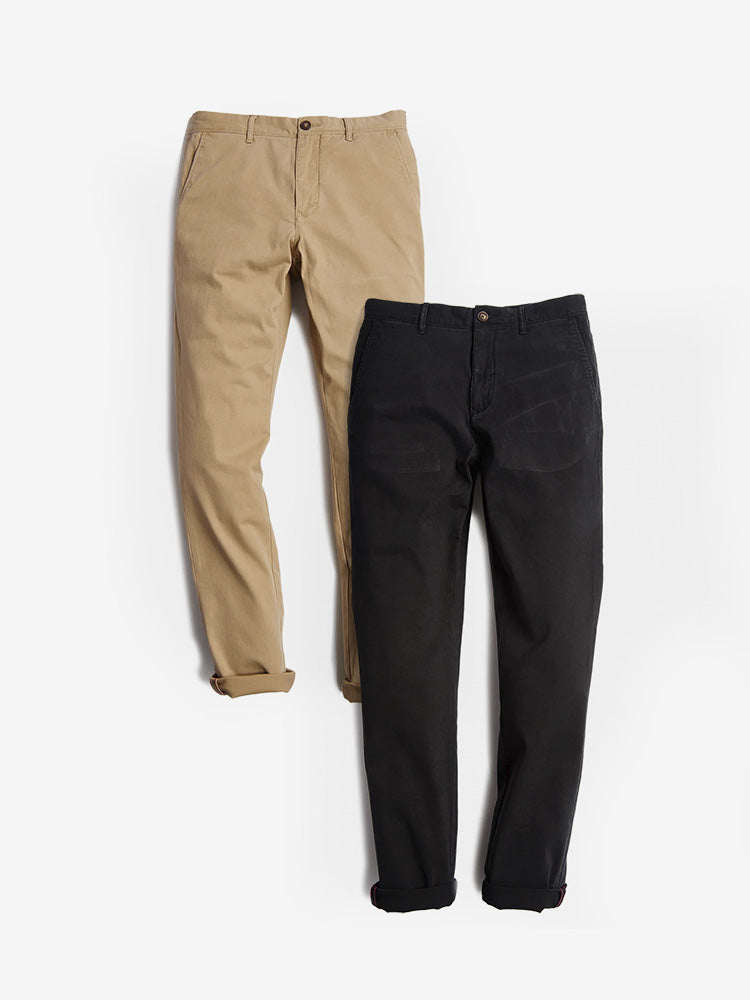 Everyday Comfort Chino Slim Pants 2-Pack