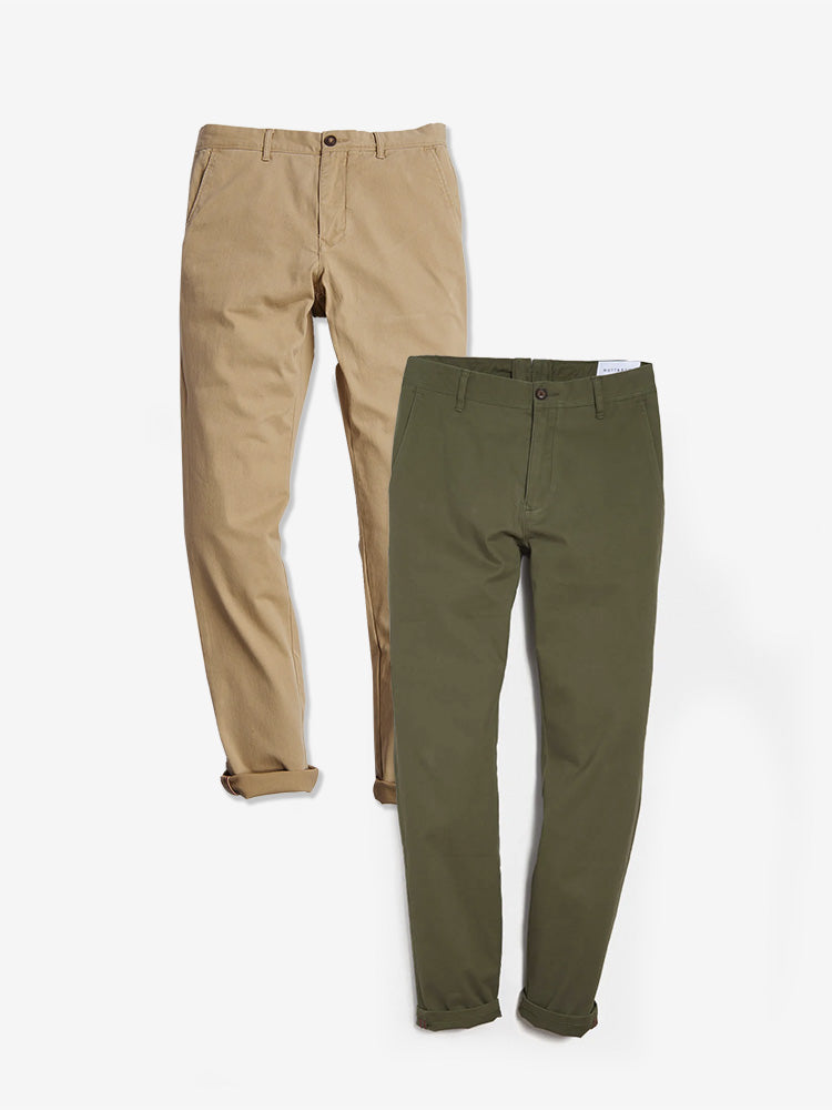 Everyday Comfort Chino Slim Pants 2-Pack