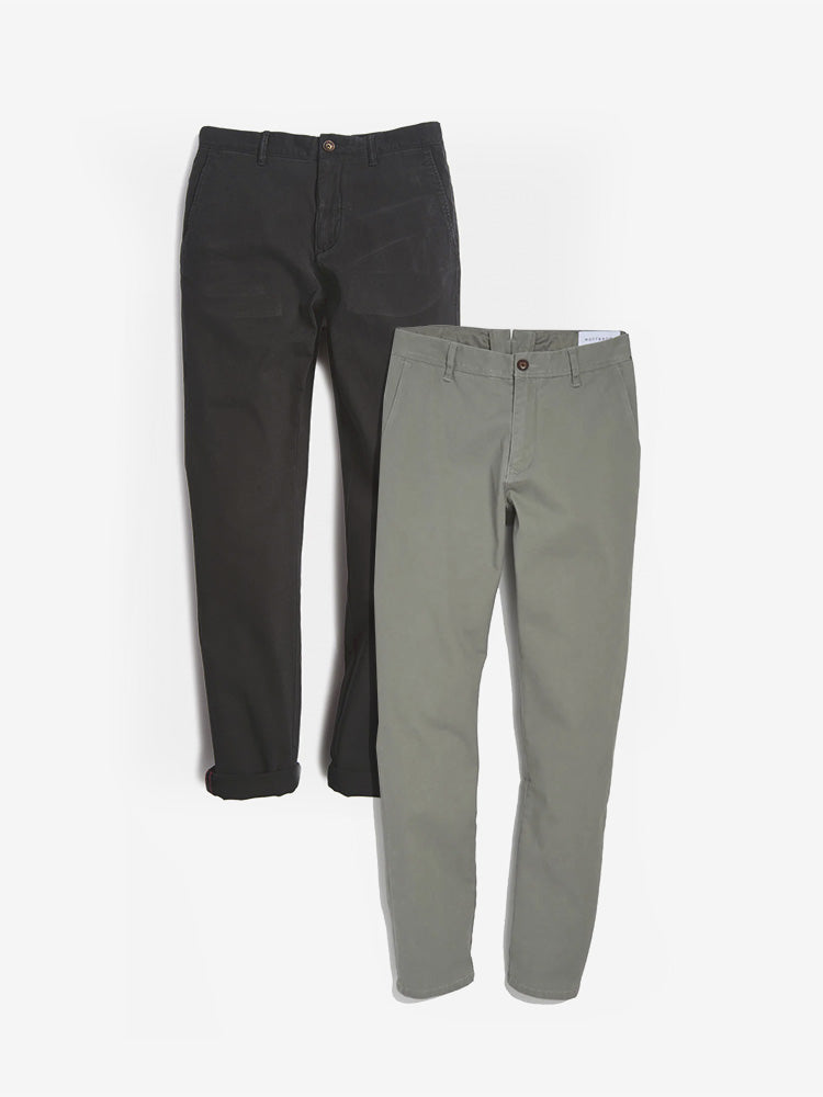 Everyday Comfort Chino Slim Pants 2-Pack