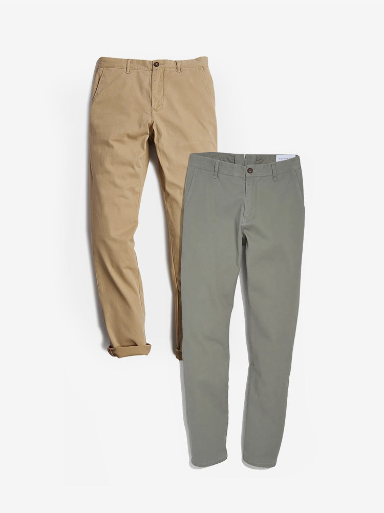 Everyday Comfort Chino Slim Pants 2-Pack