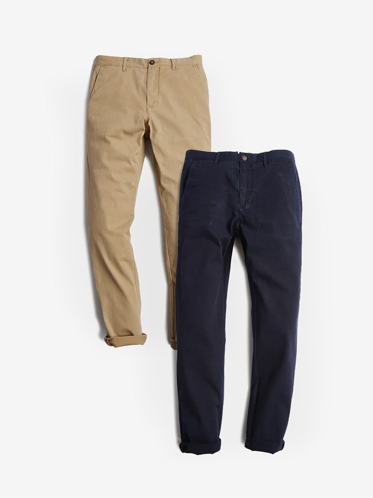 Everyday Comfort Chino Slim Pants 2-Pack
