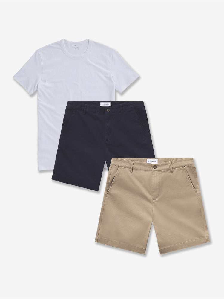 Bundle 18: 2 pair of Stretch Shorts + 1 Driggs Tee