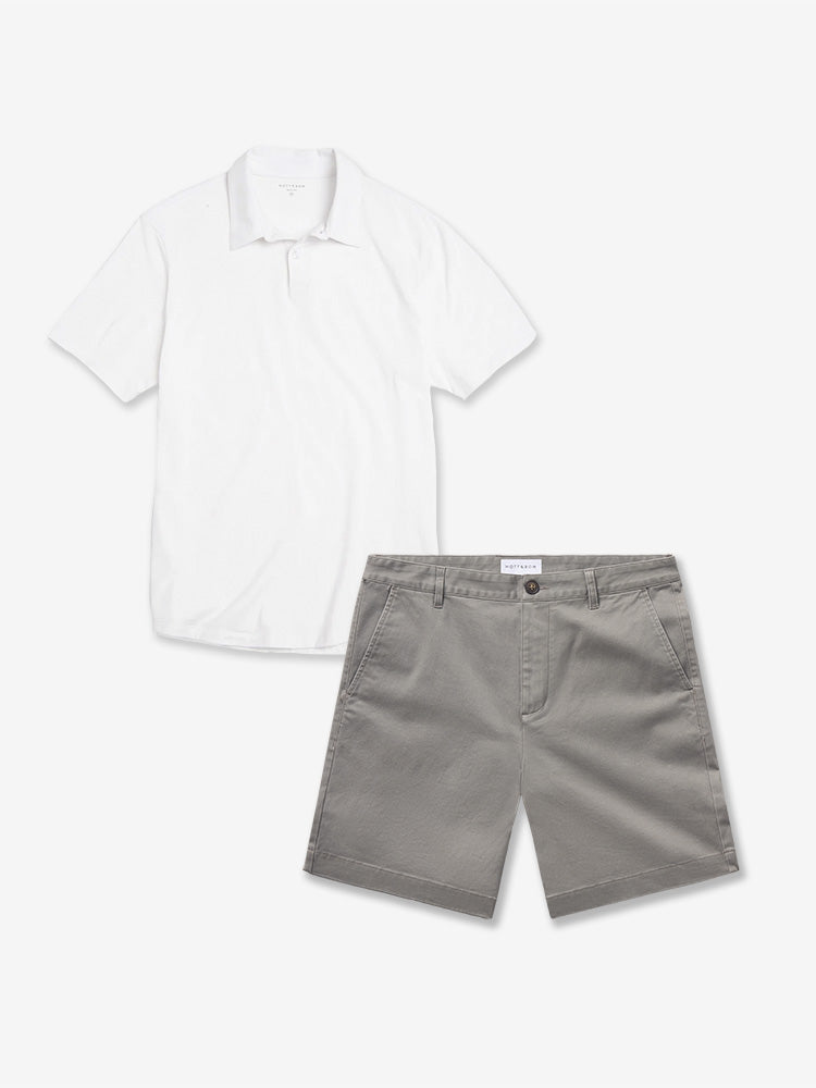 Bundle 19: 1 pair of Stretch Shorts + 1 Polo