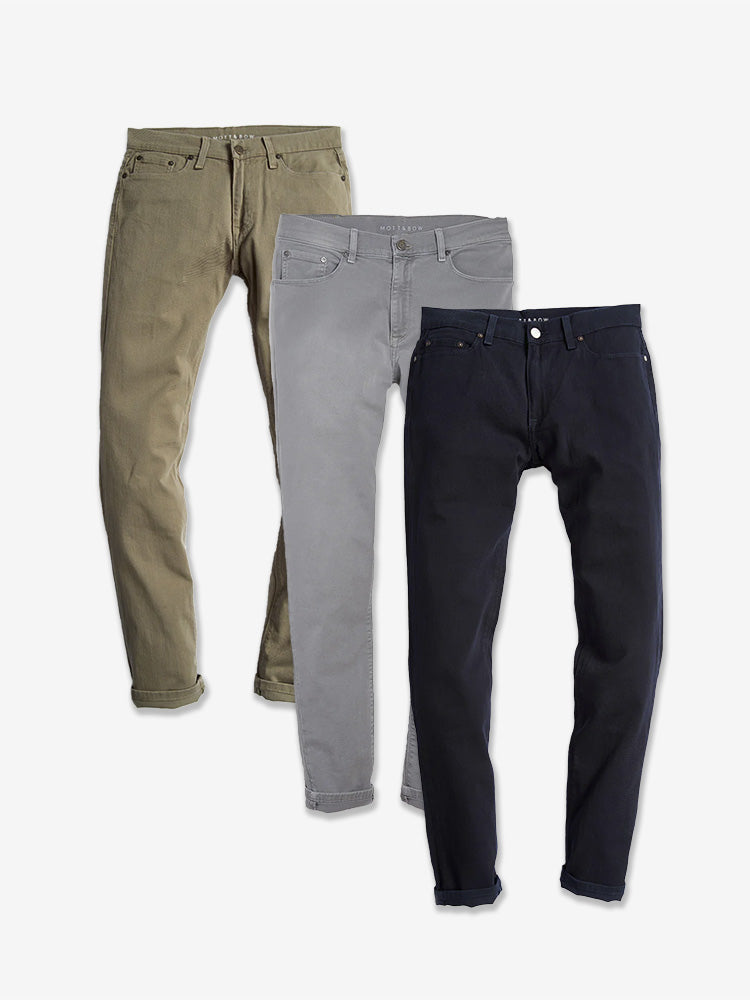 Skinny Twill Stretch Jeans 3-Pack