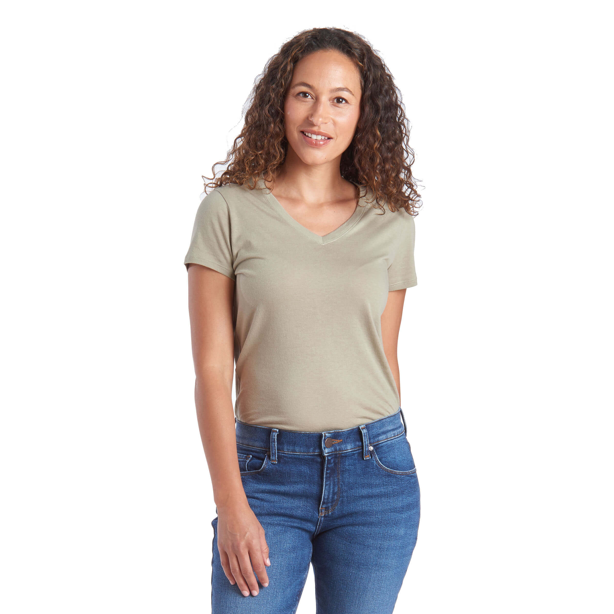 Mott&Bow | Fitted V-Neck Marcy Tee tt