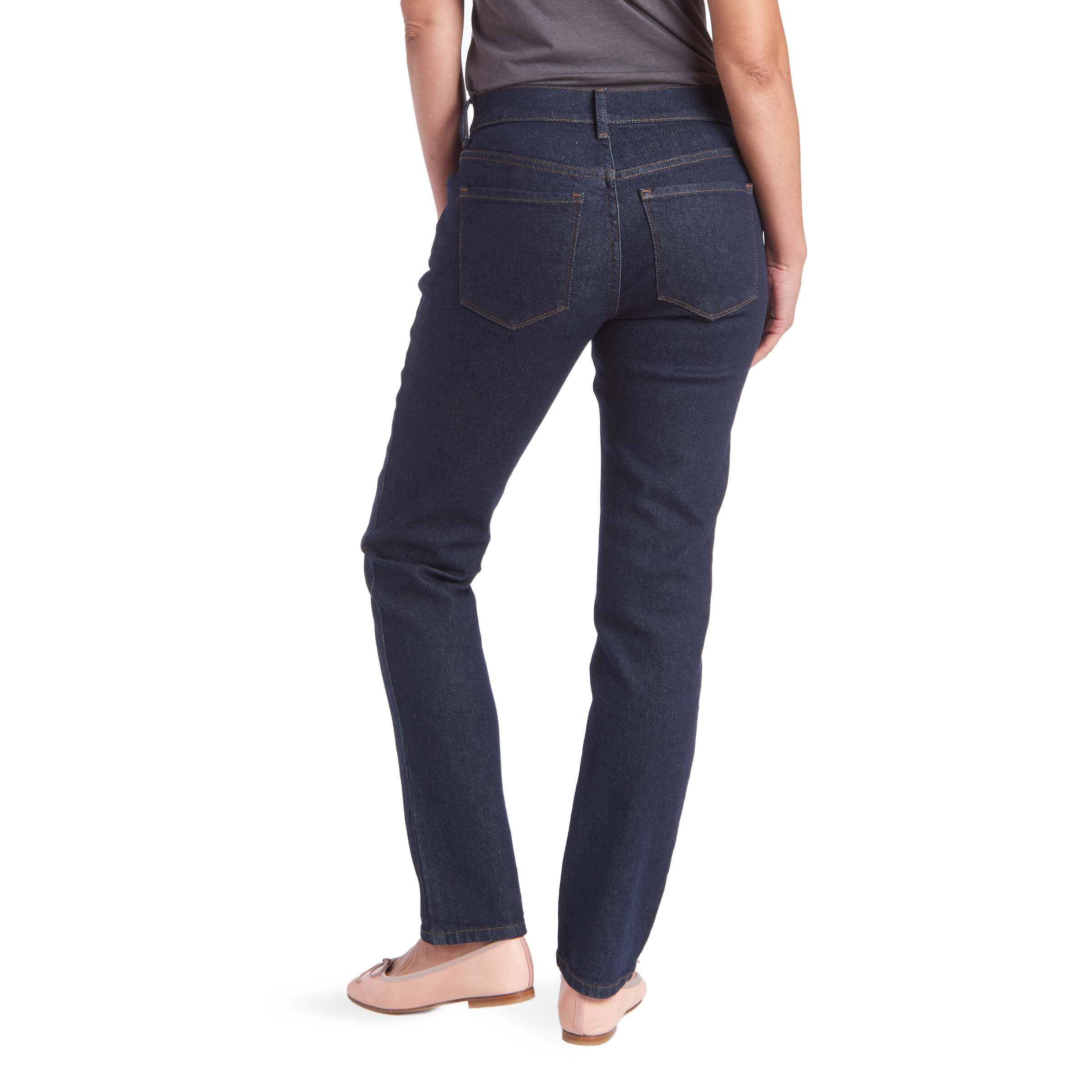Mid Rise Slim Straight Grand Jeans