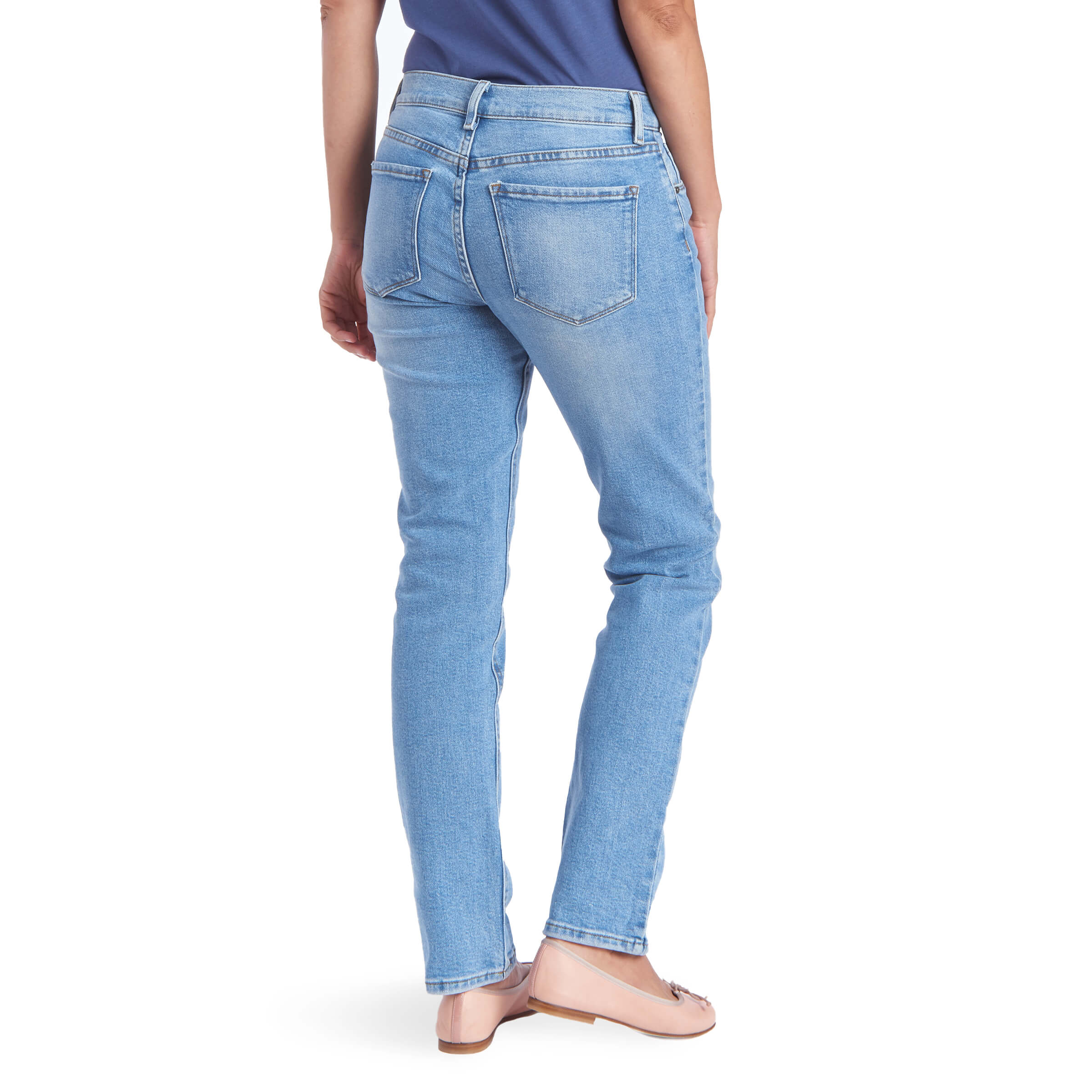 Mid Rise Slim Straight Grand Jeans