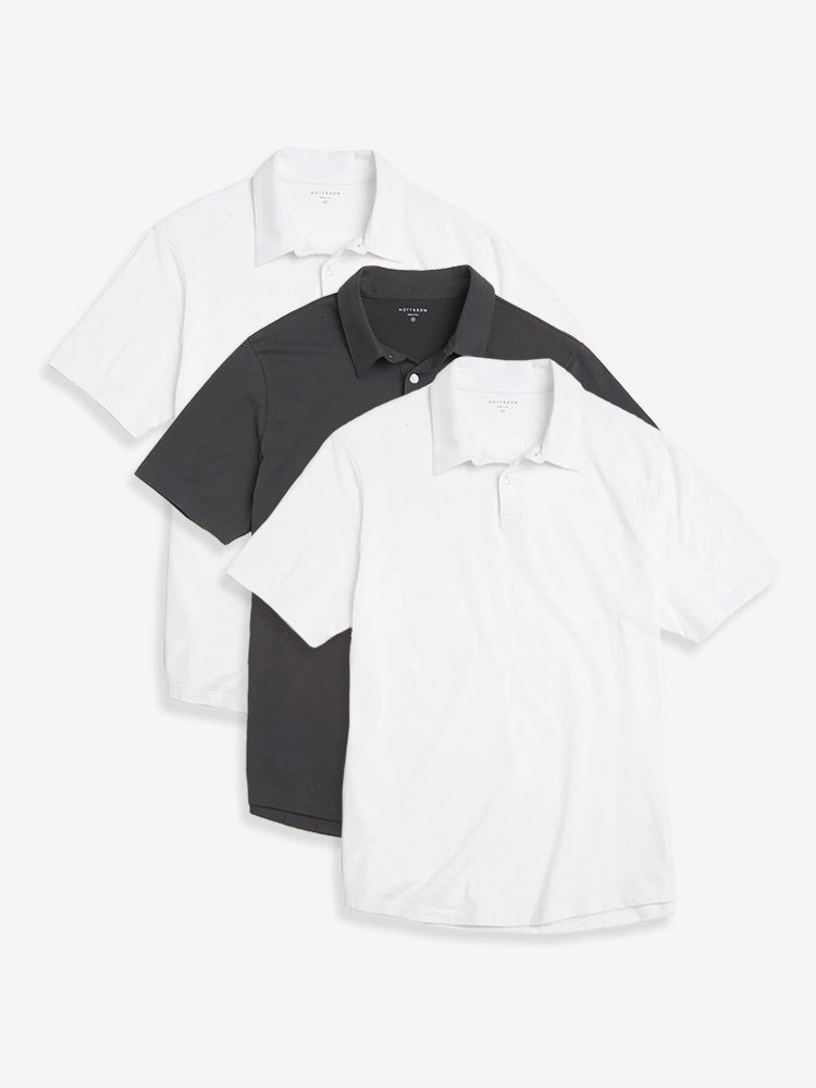 Jersey Sueded Polo 3-Pack