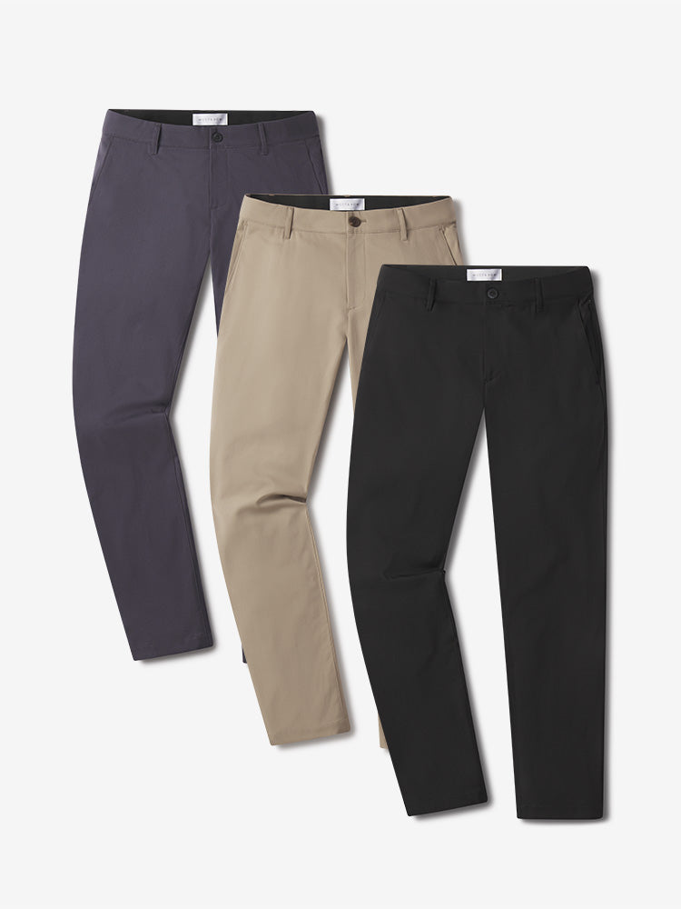 Tech Slim Pants 3-Pack