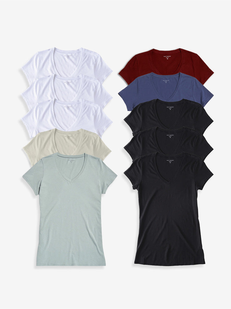 Fitted V-Neck Marcy 10-Pack