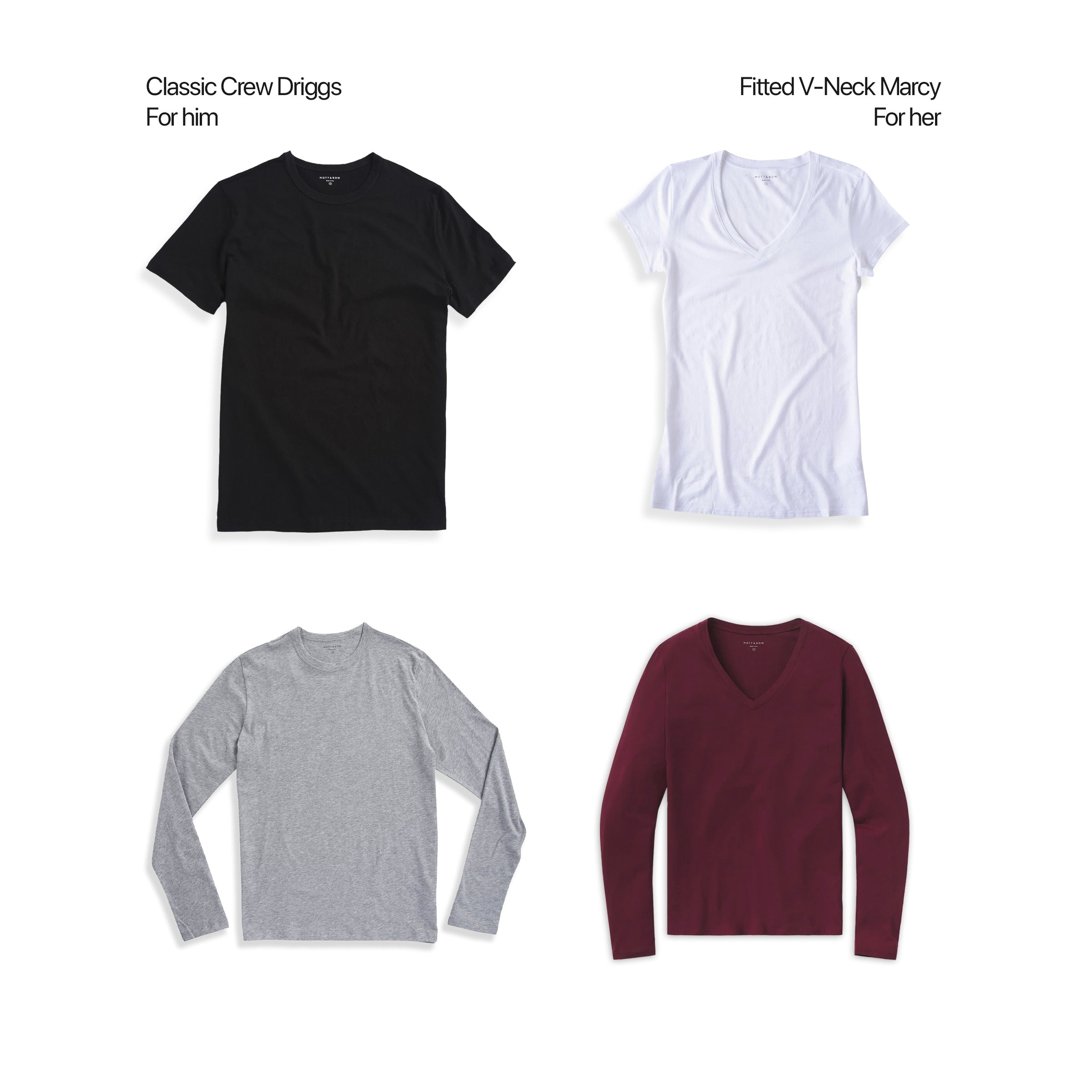 Bundle 01: The His & Hers Tees 4-Pack