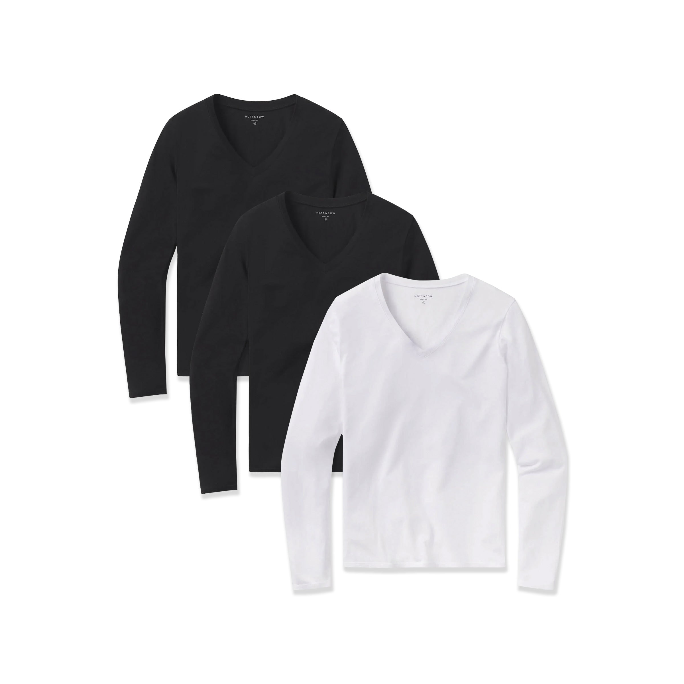 Long Sleeve V-Neck Tee Marcy 3-Pack