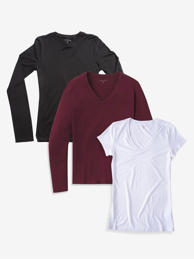 Bundle 10: 2 Long Sleeved Marcy Tees + 1 Short Sleeved Marcy Tee