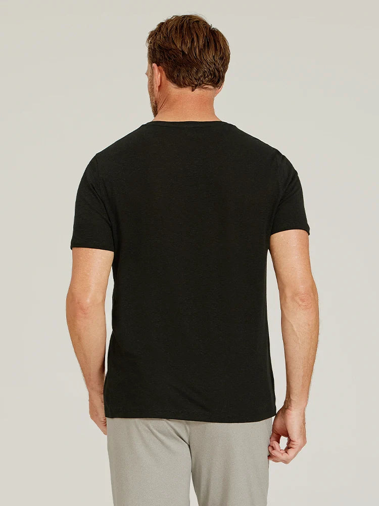 Linen Blend Crew Tee