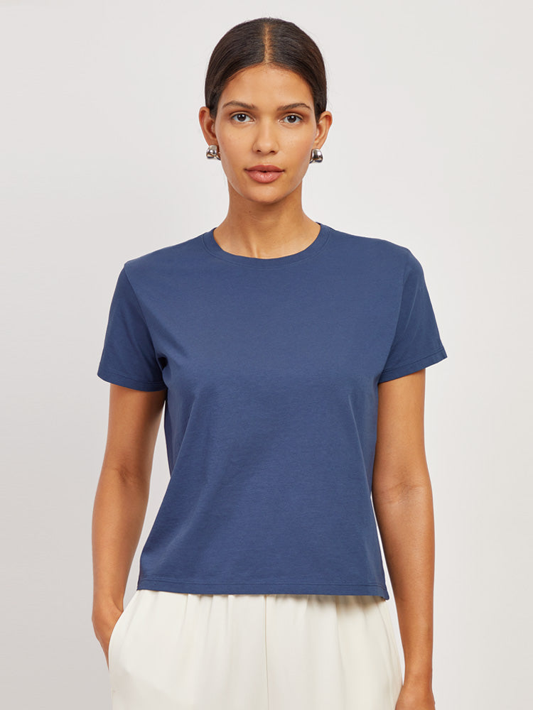 Boxy Not See-Through Crew Tee