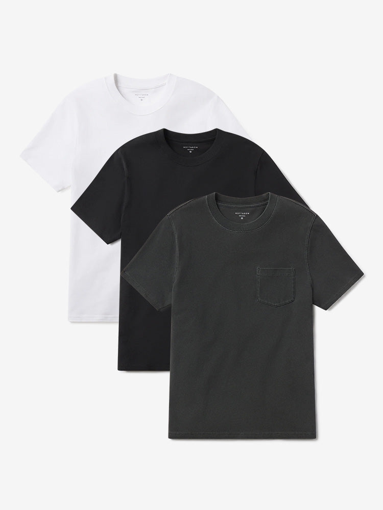 Cotton Jersey One Pocket Tee 3-Pack