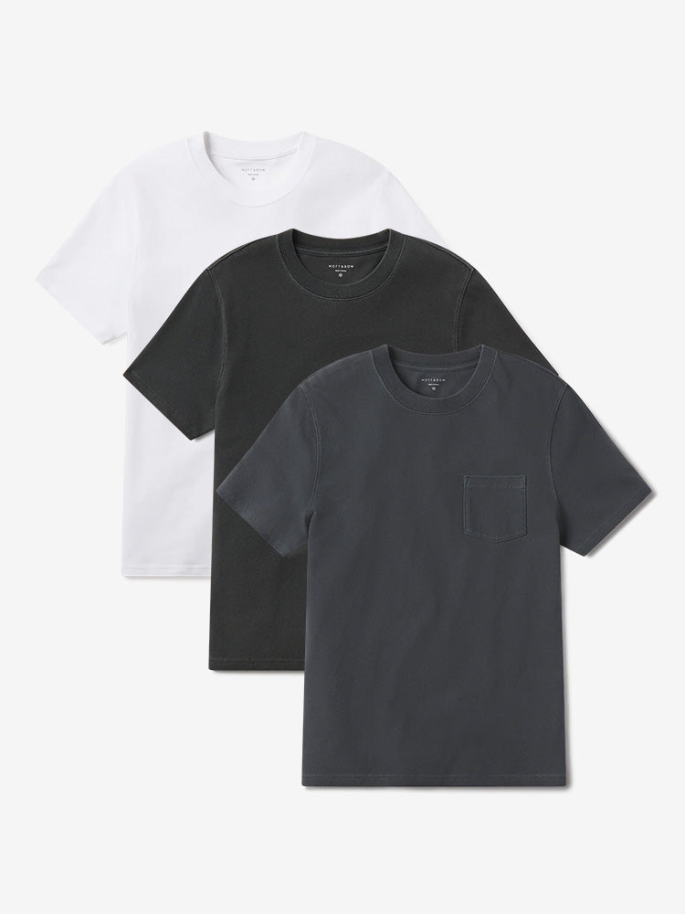 Cotton Jersey One Pocket Tee 3-Pack