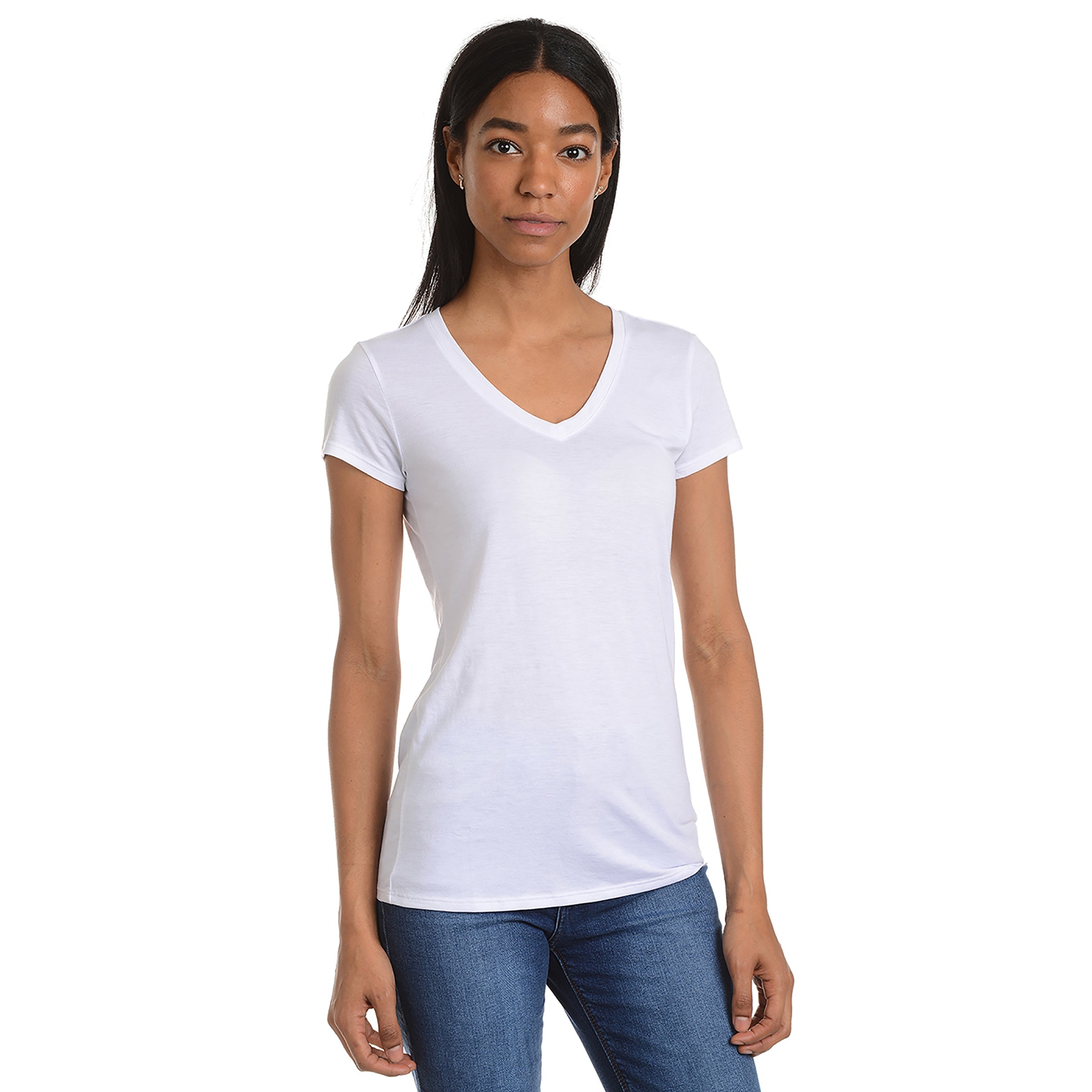 Fitted V-Neck Marcy Tee