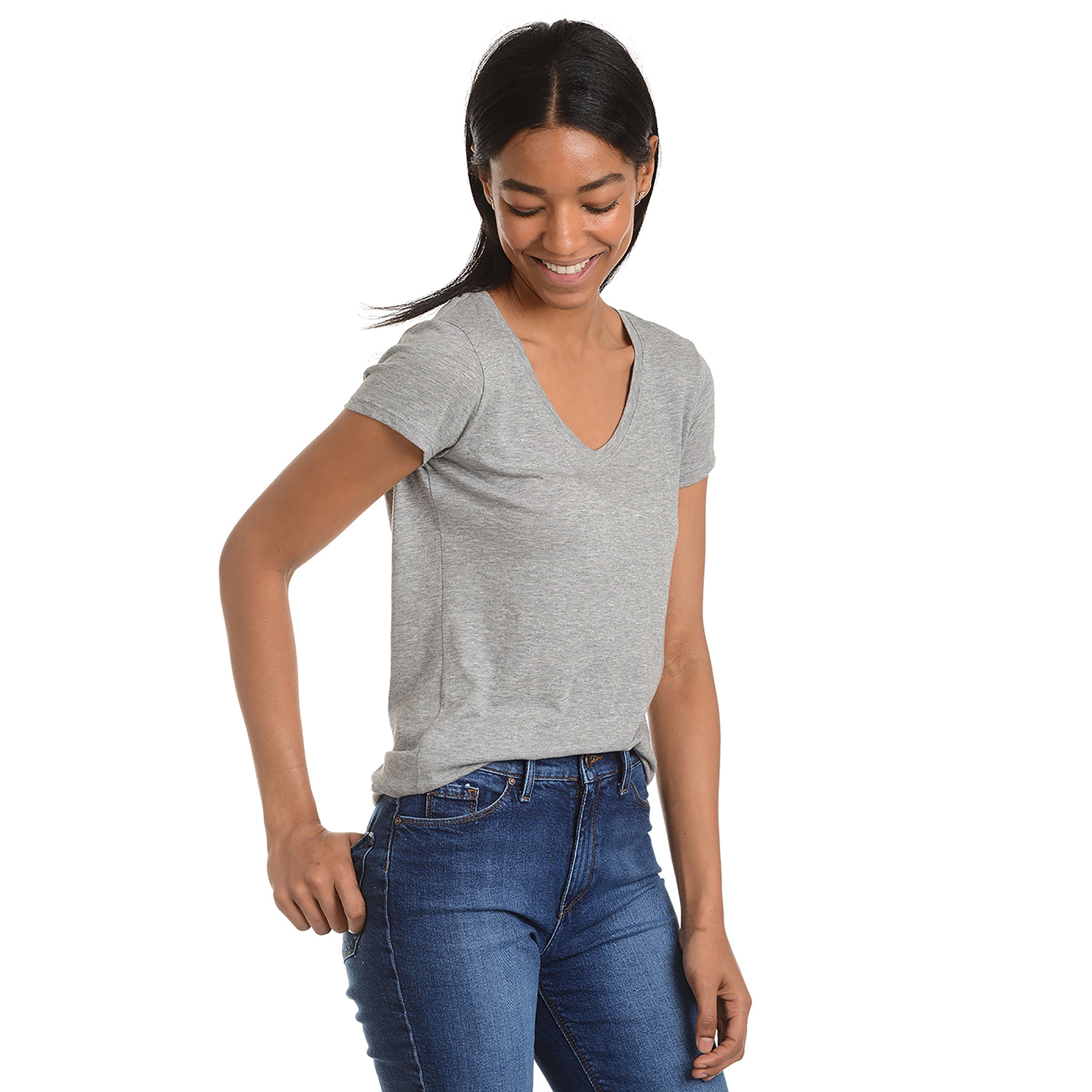 Fitted V-Neck Marcy Tee