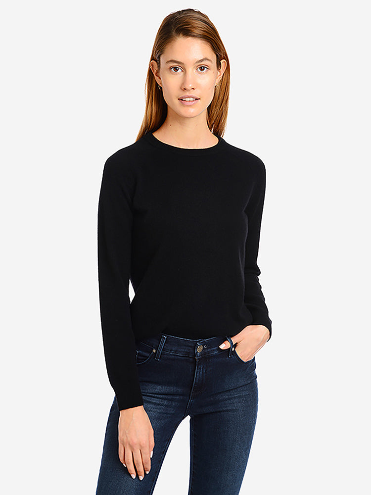 Cashmere Raglan Crew Cambridge Sweater
